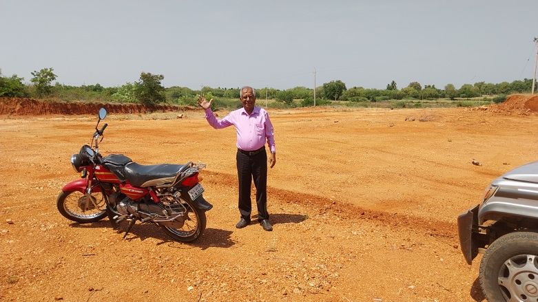 Mathew at the location of a new church plant